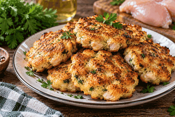Куриное филе режу кусочками и заливаю яйцом: рубленые котлеты получаются сочными без мясорубки
