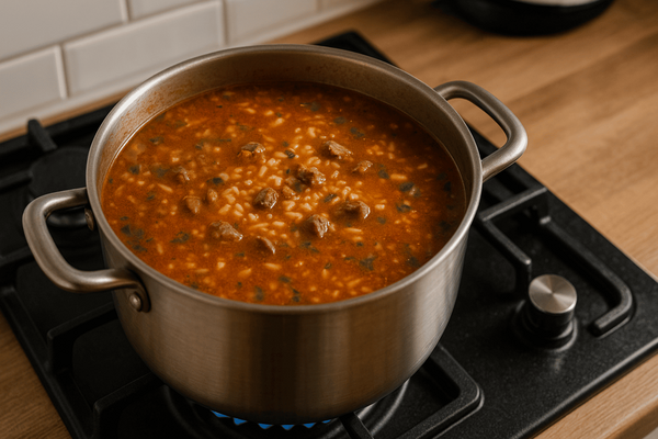 Грузинская классика раскрывает свой вкус: пряный и наваристый суп харчо готовится проще, чем кажется