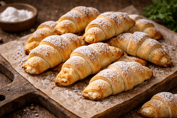 Творог творит чудеса на кухне: из двух пачек получаются пышные рогалики с ароматом, который сводит с ума