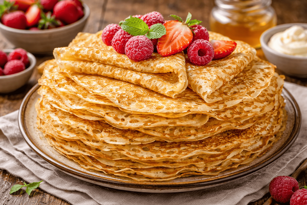 Неожиданный трюк с кипятком меняет всё тесто: зачем добавлять полчашки, чтобы блины получались ажурными и не рвались