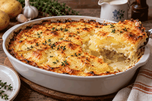Картошка по-французски без мяса получается совсем не скучной: рецепт знаменитого гратена дофинуа