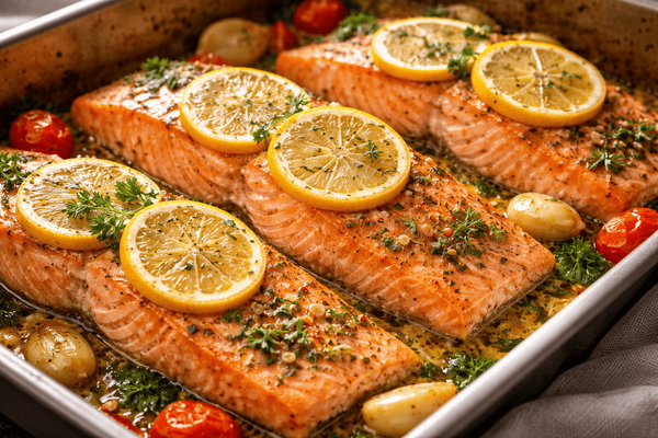 Идеальная текстура без сложных рецептов: как приготовить сочный лосось в духовке