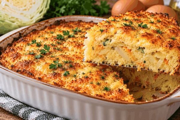 Капусту больше не тушу с мясом: заливаю яйцами и отправляю в духовку — получается нежнее запеканки