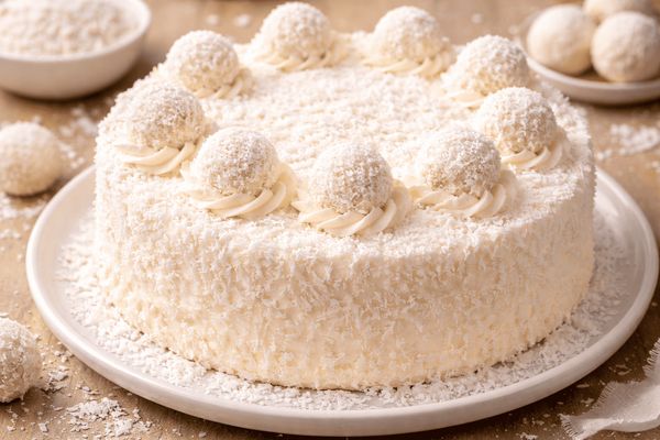 Торт «Рафаэлло» в домашних условиях: нежный бисквит с кокосовой начинкой, который тает во рту