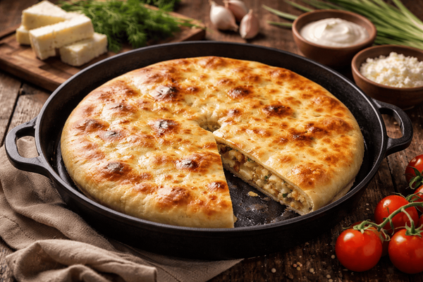 Готовлю почти каждый день: домашний ароматный осетинский пирог на сковороде всего за 10 минут — быстрый завтрак для всей семьи