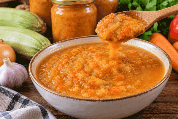 Кабачковая икра получается жидкой даже после долгой варки: какая ошибка оставляет в банках лишнюю воду