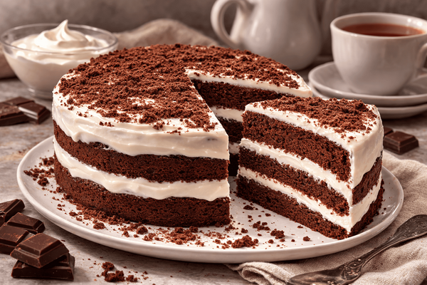 Ни грамма масла и ни одного яйца: торт «Три стакана» получается нежным и исчезает со стола за минуты