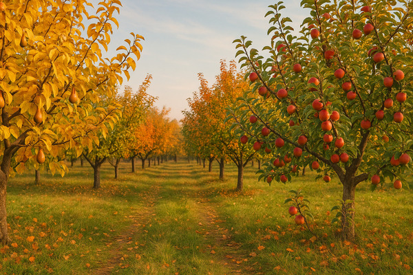 Всем яблоням и грушам в ноябре — защита на всю зиму: мою стволы — и кора здоровая, вредители спят, а весной — ни одного нароста