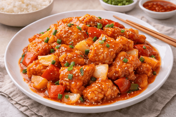 Азиатская классика без фритюра: рецепт кисло-сладкой рыбы, который удивляет с первого кусочка