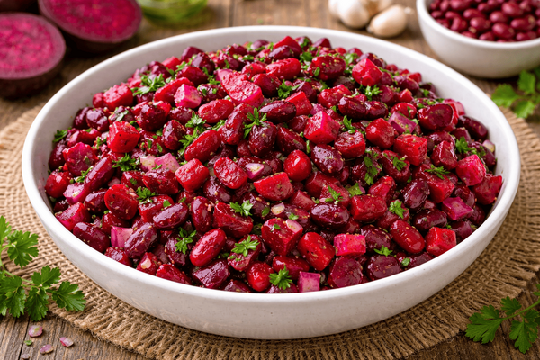 Готовлю «на ходу» и всегда получается идеально: как сделать сочный салат из свеклы и фасоли за считанные минуты