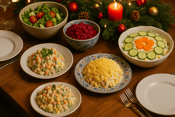 Новогодний хит без лишних хлопот: салат готовится моментально, а вкус такой, что невозможно остановиться