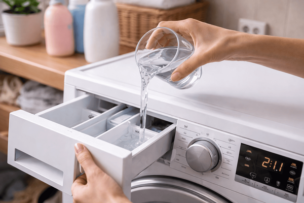 1 стакан на стирку и одежда сияет белизной: вот что нужно добавить в стиралку вместе с порошком, секрет от прачки