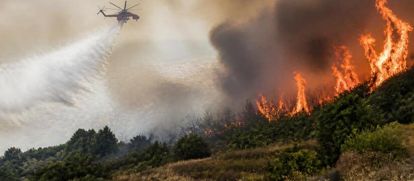 Лесные пожары в Греции уничтожили более 200 дом...