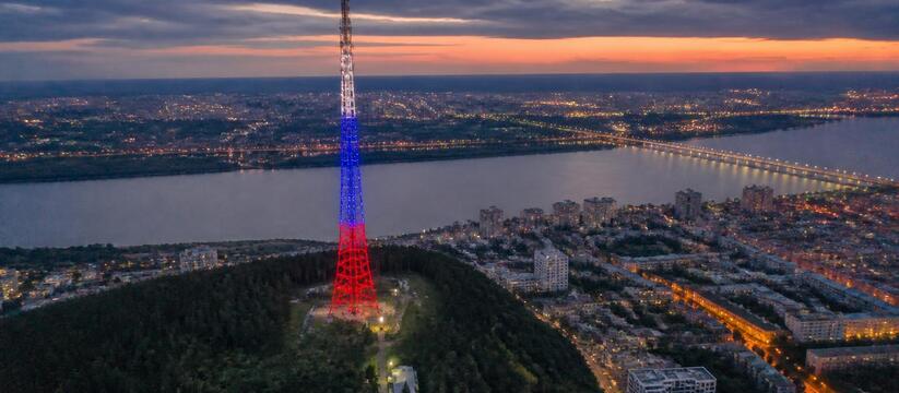Пермская телебашня в дни голосования 19-20 сент...