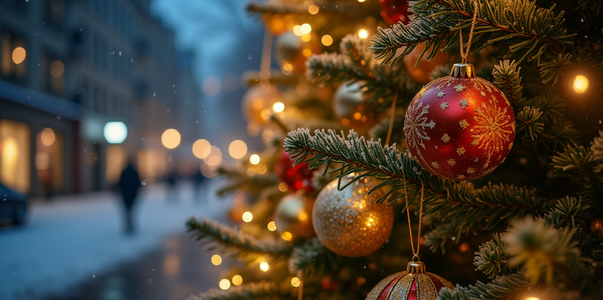 В парках Перми начали устанавливать новогодние ели