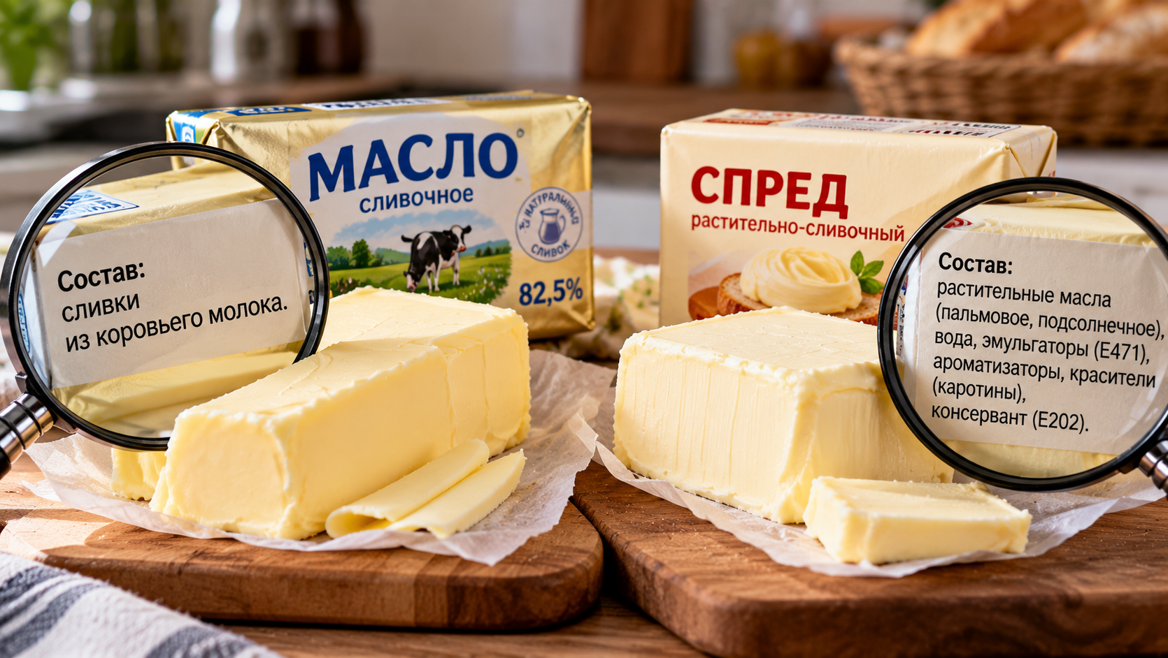 Сливочное масло или спред: как отличить продукты по составу и не переплатить