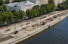 На набережной Перми расширят тротуары за счет п...