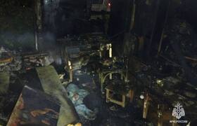 На пожаре в Прикамье погибли мать и сын