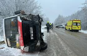 1 ноября в Пермском крае в ДТП перевернулся авт...